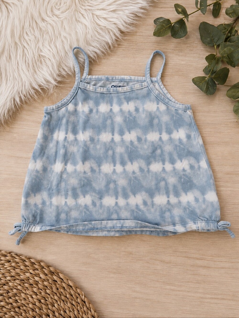OshKosh B'gosh Blue Tie-Dye Tank Top | Girls Size 4T (4A) | Summer Cami